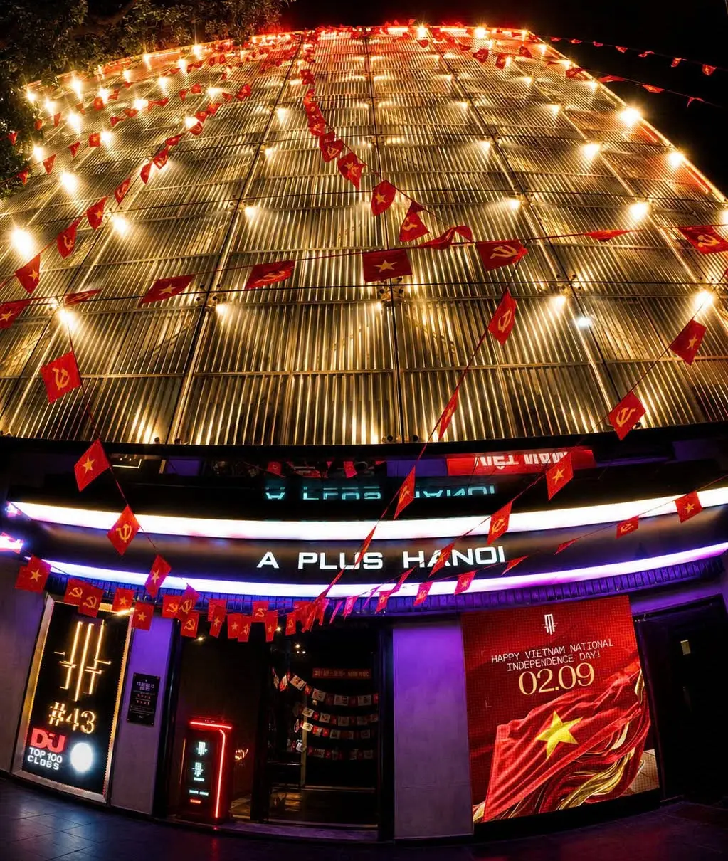 Trần LED và DJ booth APLUS HANOI